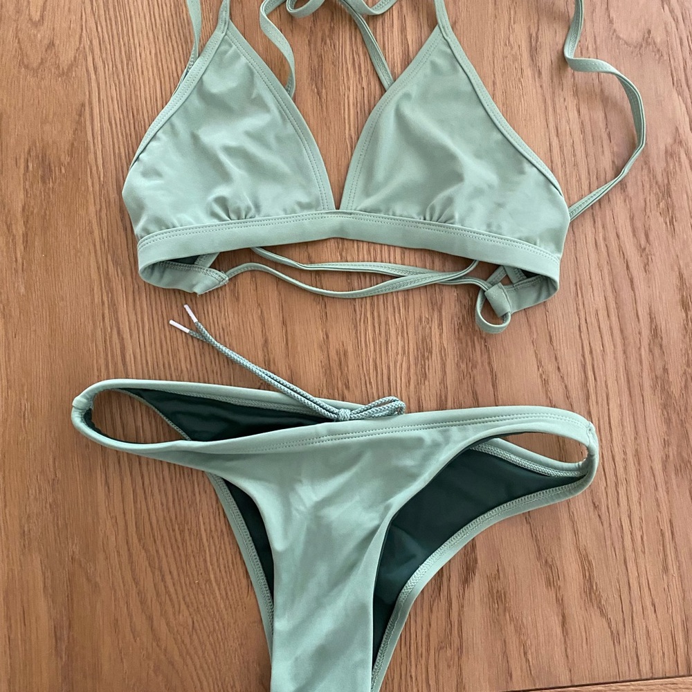 Mint Green Bikini Set